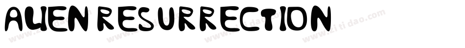Alien Resurrection字体转换